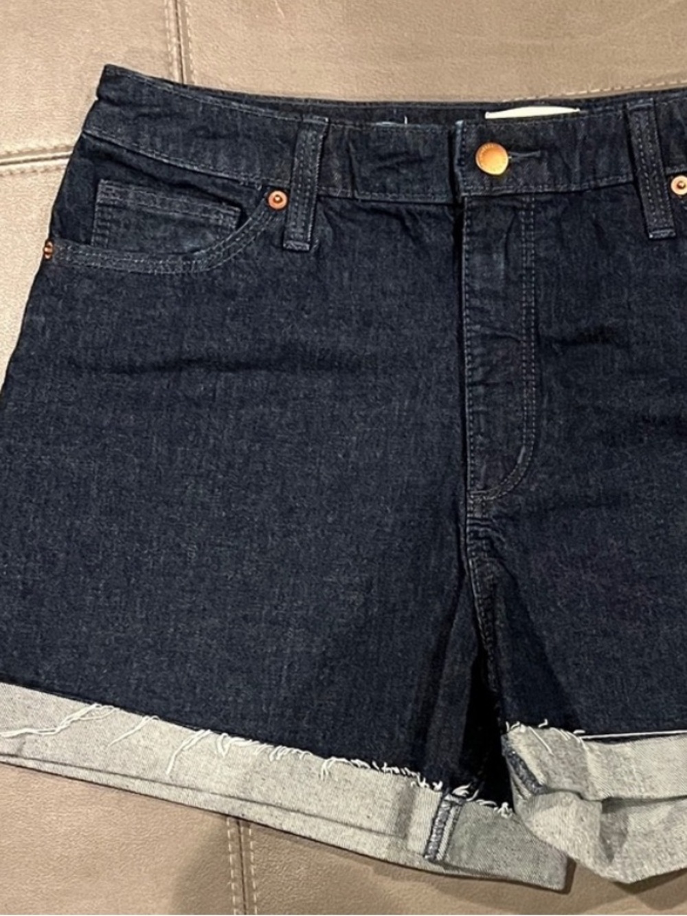 Universal Thread Dark Blue Vintage Midi Jean Shorts